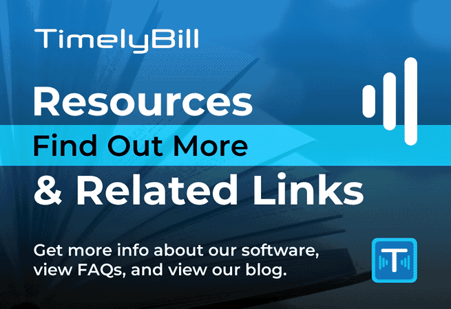 TimelyBill resources Find out more about TimelyBill